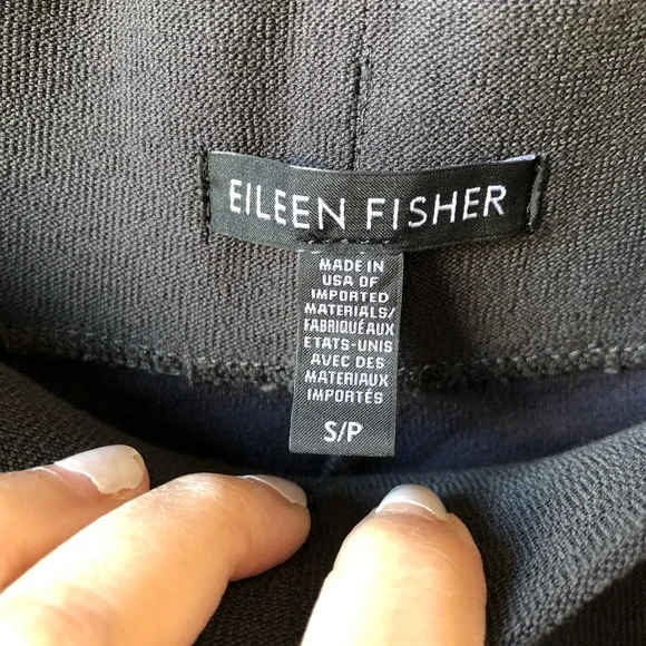 Eileen Fisher Crepe Stretch Pants dark grey S - Picture 5 of 6